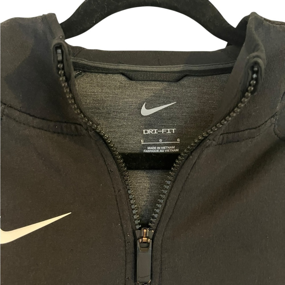 Nike Black and White Full Zip Hooded Jacket Womens Size Small - Picture 5 of 11